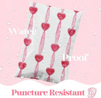 14.5x19 Designer Poly Mailer 100 Pack Heavy Duty Waterproof Self Seal Shipping Bags for Small Business Large Mailing Envelopes Bulk Tear Resistant Packaging Valentine Heart