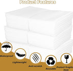 50 Pack 6''x10'' Cushion Foam Pouches, Moving Supplies for Dishes, Packing Foam for Dishes & Cups, Glass Packing Paper and Plate Protectors for Moving Fragile Items (150x250x1MM)