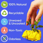 48" x 1200" (100 ft) Yellow Kraft Paper Roll (Value Pack of 2), 45 lbs Thickness, Made in USA Colored Craft Paper for School, Bulletin Board - Odorless, Non-Toxic, Safe for Kids