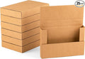 9x6x1.3 inch Small Shipping Boxes, Multi-Depth Flat Cardboard Boxes with Fragile Stickers for DVD Shipping, Packing, Moving, Storage, Brown, 25 Pack