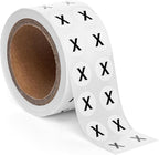 1000pcs Letter X Stickers, 0.5" Letter Sticker Dot Labels for Organization, Inventory, 1000/roll
