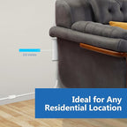 LIDER Flat-Face Outlet Extender with 3 Receptacles, Ultra-Thin Wall Plate Plug with Cord Extender and 3-Outlet Power Strip, 3ft Cord, LWE3-315-W2P, ETL-Listed, White, 2 Pack