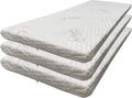 Foamma 9” x 30” x 72” High Density Foam Bunk Mattress, Organic Cotton Cover, Made in USA, Comfortable, CertiPUR-US Certified, 3 Pack