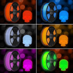 GEEETECH Glow in The Dark PLA Orange Red Filament, 3D Printing Luminous Filament 1.75mm, Best with UV Lamps, 1kg Spool (2.2lbs), Dimensional Accuracy +/- 0.02 mm, Fit Most 3D Printers
