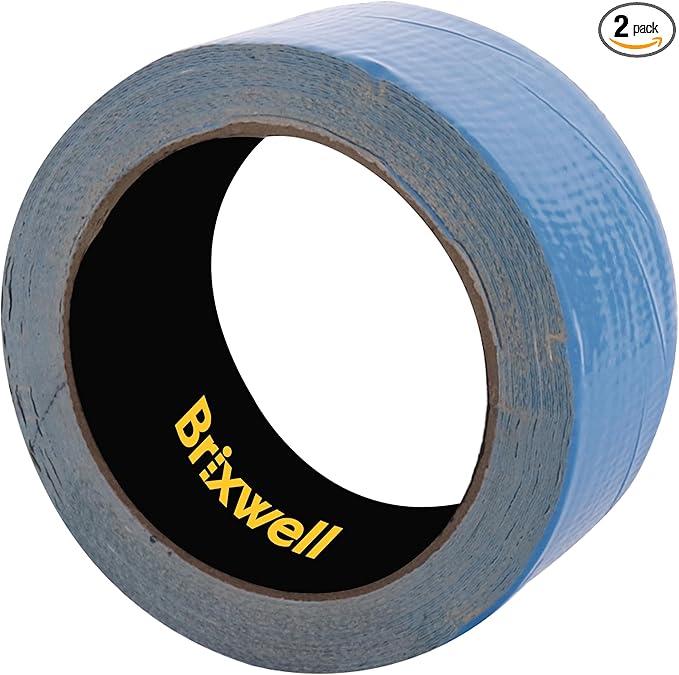 Brixwell 2 Rolls - Blue Double Coated Carpet Tape 2 Inch x 12 Yard Made in The USA