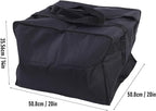 Asixxsix Insulated Pizza Delivery Bag, 20 x 20 x 14 inch Reusable Thermal Cooler Bag Keeps Food Warm, with Smooth Zip for Easy Access, for Catering Grocery Shopping