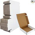 6x6x1.5 inch White Shipping Boxes 50 Pack, Small Corrugated Cardboard Mailer Boxes Bulk for Packaging Business Mailing Gift，Mini Mailer Boxes for Packaging Supplies Business Present