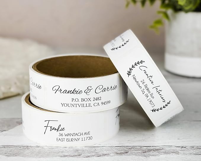 Return Address Labels, Clear Address Labels, Custom Address Labels, Personalized Address Labels, Return Mailing Stickers, Envelope Labels (Elegant)