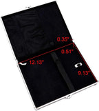 Vaultz Locking Clipboard with Storage - Pack of 3 - Heavy Duty Metal Clip Board Box Holds 9.3" x 12.13" Letter-Size Paper or Tablet Device - Key Lock, Black