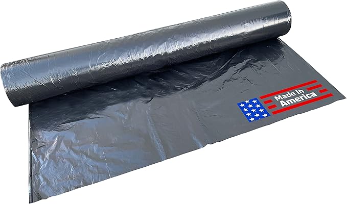 Sandbaggy Black Pallet Covers | Made in USA | Tarp Fits Large Pallets Up to 55" x 55" x 75" | Built w/ 6 Months UV Protection | Heavy Duty 1.5 Mil Thick Plastic (Pack of 100, 1.5 Mil Thick)