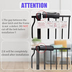 Walk Through Baby Gate 29-38.5 Inch Wide Openings Large Baby Gate for Stairs Tension Pet Dog Gates Indoor for Doorways No Drilling Pressure Mounted Pet Gates for Kids