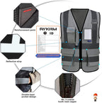 A-SAFETY High Visibility Reflective Safety Vest Customize Logo (XS-8XL)