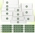 10 Pack 7"x5"x2" inch Small Shipping Boxes White Corrugated Cardboard Box for Small Business, Mailer, Shipping, and Packing