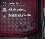 Rezaw-Plast Cargo Mat for Mercedes CLA 2014 2015 2016 2017 2018 2019 C117 Custom Fit Trunk Mat PE Odorless No Trimming Anti Slip Texture Waterproof Black