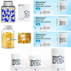3 Gram 50 Pack Silica Gel Canister, Desiccant Canister, Silica Gel Capsules, Desiccant Capsules, Moisture Absorbers for Food Storage, Food Safe Dehumidifiers Wisecan