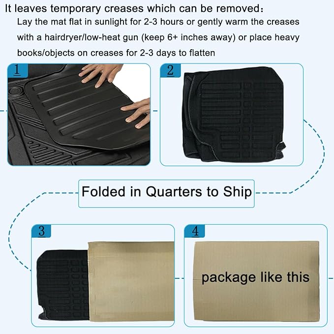Escape/MKC Cargo Liners - All-Weather Rear Trunk Tray Floor Mat Compatible with Ford Escape 2013-2019/Lincoln MKC 2015-2019, 3D Custom Fit Waterproof Durable Odorless Flexible TPO Accessories