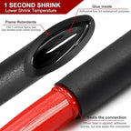 Chanzon 3:1 Ratio 3/8" (9.5mm) Heat Shrink Tubing - Marine Grade Waterproof Adhesive Lined - 8Ft Roll (2.5M Total Length) Black Polyolefin Sleeving Wrap Shrinking 3 to 1 Ratio 1pcs