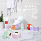 Spartan Industrial 2" Round Direct Thermal Blue Labels | Perforated Custom Circle Logo Stickers - Works with Rollo, Zebra, MUNBYN Desktop Printers - 2 Rolls, 750/Roll