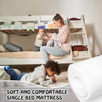 Amylove Polyurethane Foam 24" x 72" High Density Cushion Upholstery Foam Sheet for Seat Replacement DIY Projects Chairs Headboards Sofas Home(1/4" X 24" X 72",White)