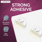 NextDayLabels - 2 Inch Round Labels - Round Sticker Labels for Printer - Matte White Blank Laser/Inkjet Printer Labels - Circle Stickers Printable Labels (50 Sheets, 20 Per Sheet, 1000 Labels)