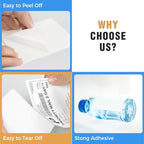 Fanfold 4" x 6" Direct Thermal Labels 2000 Thermal Printer Paper 4 Stacks Shipping Labels
