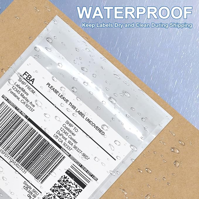 4.5'' x 5.5'' 200 Packs Packing List Envelopes, SJPACK Shipping Label Sleeves, Shipping Label Pouches, Clear Adhesive Top Loading Packing List for Invoice Shipping Label Mailing Bags