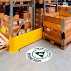 On The Job Safety Begins Here 18x18 inches, Floor Decal Anti-Slip Adhesive Floor Sign Made in USA