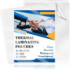50 Pack 9x11.5inch 10mil Letter Size Laminating Sheets Thermal Laminating Pouches Laminator Sheets File Card Laminator Pouches 8.5x11inch for Work Permits Cards File Photos (50, 9"x11.5"-10mi)