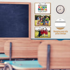 Sherr 6 Pcs Large 9 x 13 Inch Wooden Large Landscape Clipboards with Low Profile Clip Horizontal Clipboard Layout for School Classroom Office Drawing Art Back to School Supplies