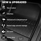 Auxko All Weather Floor Mats Fit for 2026 2025 2024 Chevrolet Chevy Blazer EV TPE Rubber Liners Blazer EV Accessories Set All Season Guard Odorless Anti-Slip Floor Mats