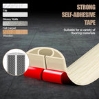 Floor Cord Cover Self Adhesive Cord Hider,3.3FT Cable Management, Extension Strip Protector for Wires, Prevent Cable Trips for Offices, Gyms, Exhibitions Cavity:0.3"(W) x 0.28"(H) Yellow Wood