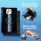 Activewrap Reusable Ice Packs for Injuries - Hot and Cold Gel Compress for Injury Recovery and Pain Relief, Soft, Flexible, Leakproof Pad for Back, Knee, Hip, & Shoulder - X-Large (13 x 10 Inches)