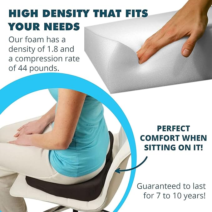 Foamma 6" x 30" x 72" High Density Upholstery Foam Cushion (Seat Replacement, Upholstery Sheet, Foam Padding) Made in USA!