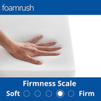 FoamRush 6" H x 26" W x 26" L High Density Upholstery Foam Cushion, Square Foam for Dining Chairs, Chair & Wheelchair Seat Cushion Replacement