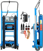 Electric Stair Climbing Dolly, 1250W Electric Stair Climbing Hand Truck, 900lbs Max Load Capacity, 3 Mode Folding Stair Climber Hand Trucks with Telescopic Handle for Moving Furniture (Blue)
