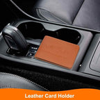 HARFINGTON Car Registration and Insurance Holder PU Leather Vehicle Glove Box Organizer Storage Accessories Car ID Holder with 10 Pockets for License ID Card Bank Card Documents, Pink