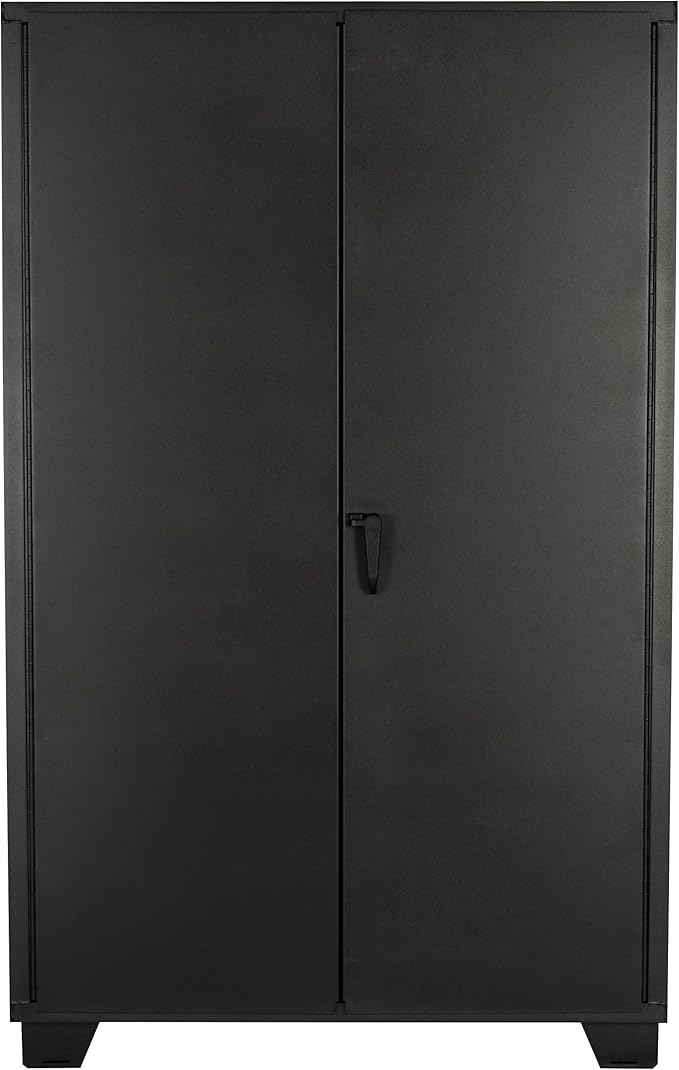 Jamco Tool Storage Cabinets with Bin Mounts, Model DP, 155 Bins, 48-Inch W x 24-Inch D x 78-Inch H, Blue Bins