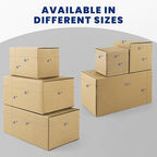 Golden State Art 5x5x5 Inches Shipping Boxes 28 Pack, Brown Corrugated Cardboard Box for Small Business Mailing Shipping and Storage