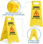 CERLMLAND wet floor signs 6 piece double-sided sign Widely used in various business environments. alerts clear identification using black text and red graphics