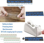 36 Pack Clear Tape Transparent Tape Refills Rolls Each Roll 3/4 x 1000 Inches, 1 inch Core, for Office, Home, School