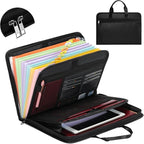 Accordion File Organizer Fireproof Expanding Folder - 13 Pockets, Letter A4 Size, Index Tabs,Organize Bills, Receipts & Important Documents Easily,Home Office & School
