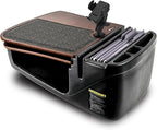 AutoExec GripMaster Car Desk for Your Vehicle Workstation and Mobile Office, Mahogany with 400 watt Power Inverter and Phone Mount