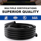 5/8" Heat Shrink Tubing, 32.8 Ft Roll Industry Marine Grade 3:1 Shrink Ratio Shrink tubing, Adhesive Lined Heat Shrink Tube, 15.4mm Waterproof Shrink Tube for Wires Home Marine Automotive-Black