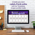 NextDayLabels - 3.33 Inch Round Stickers for Printer - Matte White Blank Laser/Inkjet Printable Circles (250 Sheets, 6 Per Sheet, 1500 Labels)