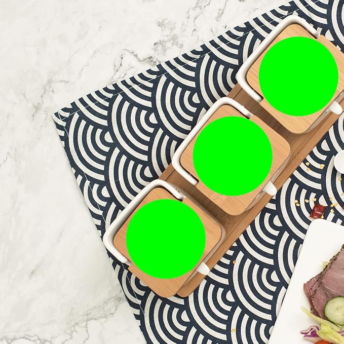 PARLAIM 3 Inch Color Coding Dot Stickers, 500 per Dispenser Box Color Coded Circle Label, Fluorescent Green Inventory Large Stickers