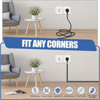 Floor Cable Cover, Low Profile Cable Hider for Wires, Self Adhesive Cord Hider for Wall, Cord Covers Wall Mounted Tv, for Offices, Gym, Exhibitions(Black, 20 Feet)