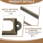 PATIKIL 83x32.5mm Metal Label Holders, 30 PCS Label Name Card Tag Frames with Screws for Office Library File Cabinets Shelves Wood Drawers Fabric Bins, Bronze