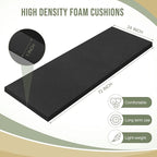 Frienda 2 Pcs Upholstery Foam 1" x 24" x 72" High Density Cushion Black Polyurethane Craft Foam Padding for Seat Replacement DIY Projects Chairs Headboards Sofas Home