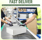 25 Pack 13"x10"x2" inch Shipping Boxes White Corrugated Cardboard Box for Small Business, Mailer, Shipping, and Packing