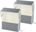 Lineco Archival Document Storage Box with Metal Edge, Acid-Free Gray Boxboard, Organize and Store Files, Prints, Photos, Legal-Sized Document Case 15.5" x 10.5" x 5" Wide, Pack of 2